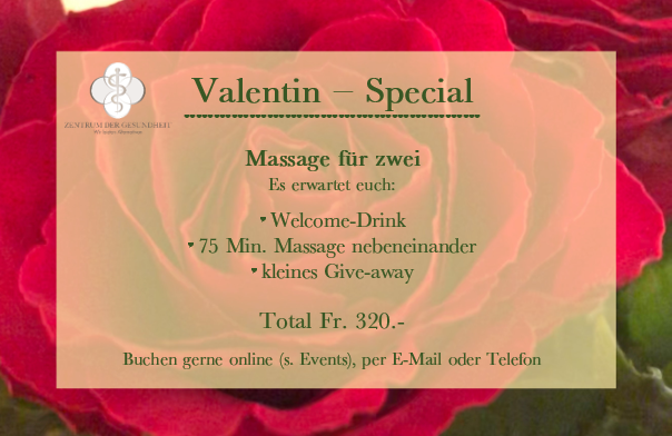 Valentin-Special: Massage für zwei